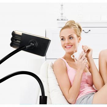 HeHe Soporte para Tablet Móviles, 360 Grados Sostenedor Flexible Multi-Ángulo Cuello de Cisne Soporte para 4-10.6 Inch iPad/iPhone/Tableta/GPS