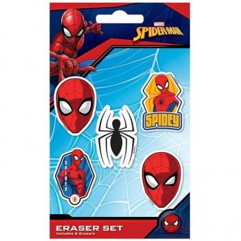 Set de Gomas de Borrar SpiderMan