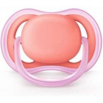 Philips Avent Ultra Air Chupete para niñas de 0-6 meses, color rosa, silicona, 1 unidad