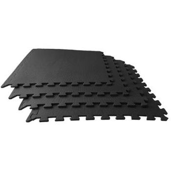 SUELOSPORT Pack Esterilla Fitness Puzzle Suelo Gimnasio 60 x 60 x 1cm Tatami Puzle Set Protección Goma Eva Colchoneta Pesas Gym y Máquinas Deporte Entrenamiento Antidesliz