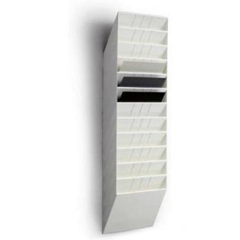 Soporte de folletos Durable Flexiboxx 12 A4 Horizontal Blanco