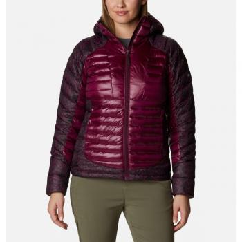 Chaqueta Columbia Labyrinth Loop Hooded Omni-Heat Infinity granate mujer - S