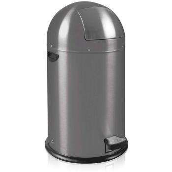 Cubo de Basura de Pedal EKO 33 L Gris con Diseño Moderno