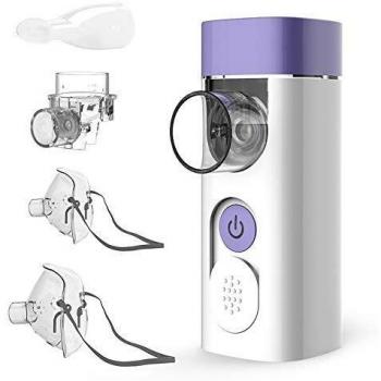 HYLOGY Nebulizador Inhalador Portátil, Recargable USB Kit con Boquilla y Máscara para, Nebulizador silenciosos para adultos y niños.