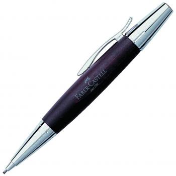Faber Castell 138381 - Portaminas E-motion, con cuerpo en madera de peral, mina de 1.4 mm, graduación B, color marrón oscuro