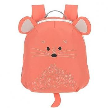 Mochila Lässig Ratón Pequeño Coral, mochila pequeña para niños Kita, incluye correa en el pecho, dimensiones 20 x 9,5 x 24 cm, capacidad de 3,5 litros