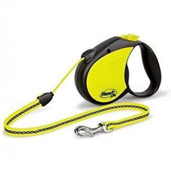 FLEXI Standard M Neon Reflect Cordón 5 m, Negro/Neon