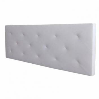 Cabecero Camile de Polipiel para Cama Matrimonio en color Blanco 166 x 58,5 cm