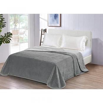 Manta Aterciopelada Alta Densidad 90/180 cm - Gris