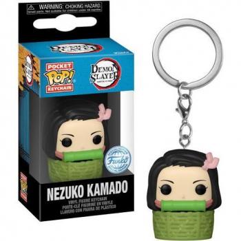 Funko Pocket Pop! Keychain: Demon Slayer - Nezuko in Basket, 66824