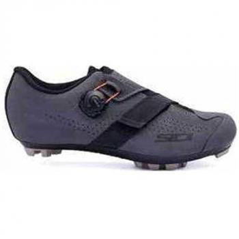 Zapatillas de Ciclismo Sidi MTB Aertis Mega Gris Oscuro Negro - Talla 42