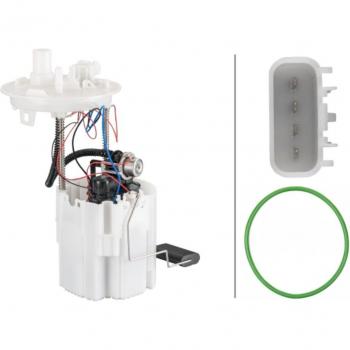 Bomba de combustible HELLA 8TF 358 106-991 con componentes del colector y unidad de alimentación