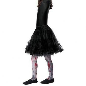 Smiffy's-48161 Medias sucias de zombi, niños, con salpicadura de sangre, color gris, S a M-Edad 4-7 años