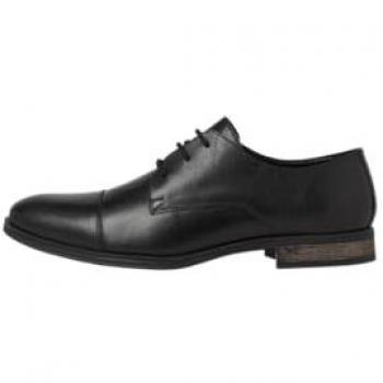 Jack & Jones Men's Anthracite Leather Lace-up Business Shoes Size 13 US