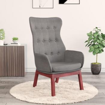 Sillón de Relax de Tela Gris Claro vidaXL