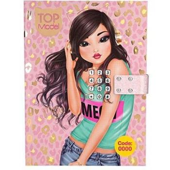 Depesche 10859 - Diario con código y sonido, TOPModel, aprox. 20,5 x 15 x 3 cm, color rosa