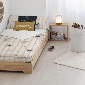 Saco nórdico Harry Potter 100% algodón Modelo Hogwarts Classic, multicolor, tamaño 90 x 200 cm