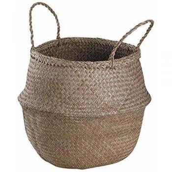 Bolsa de junco marino redonda y plegable - Diámetro 35 cm