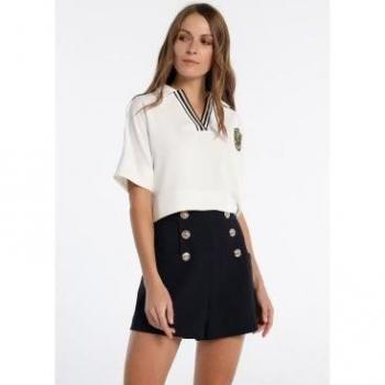 Short Botones Heraldic Azul - Victorio & Lucchino