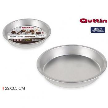 Bandeja Horno Redonda 22x3.5cm Antiadherente Premium