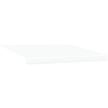 Toldo Retráctil Manual con LED Blanco 400 x 350 cm, Tela Resistente a Rayos UV e Impermeable para Espacios Exteriores