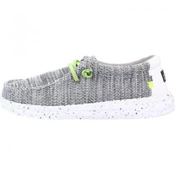 ZAPATOS DUDE WALLY YOUTH WHITE - Confort del Calzado - Cordones Elásticos - Plantilla Acolchada - Verano
