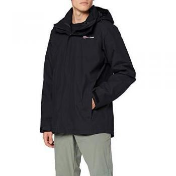Berghaus Hillwalker 3 en 1 Gore-Tex - Chaqueta Impermeable para Hombre, Color Negro y Negro