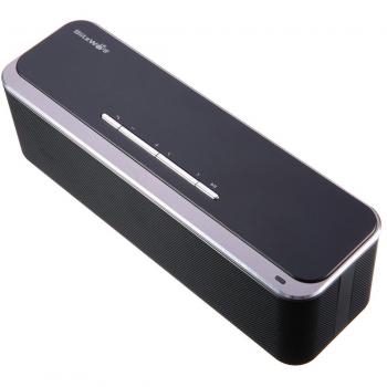 Altavoz Bluetooth Inalámbrico, BlitzWolf Max Bass 20W Subwoofers Pasivos Estéreo Premium Altavoz Portátil Inalámbrico para Exteriores con Micrófono, Entrada AUX, Hecho de Metal