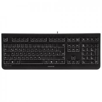 Teclado Cherry KC-1000 USB QWERTY Español con Cable de 1.8M, Plug and Play, Color Negro