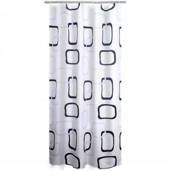 Cortina de Ducha RIDDER Geo Textil con diseño moderno, resistente al agua, fácil de limpiar y mantener, fabricada en material textil duradero
