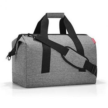 reisenthel Allrounder L - Bolso Elegante para Viajar, Trabajar o para el Ocio, con un diseño Funcional y Elegante, en Plata Twist Silver