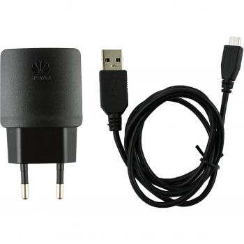 Original 1000 mAh ( 1 Amp ) Negro Huawei Cargador de Red 2 Pin EU Empaquetado a Granelapto para Huawei Ascend Y520 , Honor 4X , Honor 4 Play , Ascend Y221 , Ascend Y550 , Honor Holly , Ascend Y550 , Ascend G620, Ascend G7 , Ascend G6