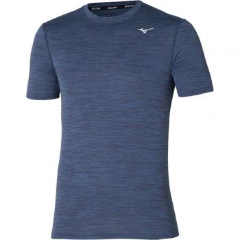 Mizuno Impulse Core Men's Short Sleeve Fitness T-shirt - Navy Blue