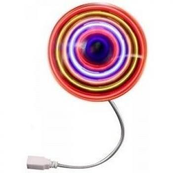 Satzuma ULF100 - Ventilador USB con luz LED multicolor
