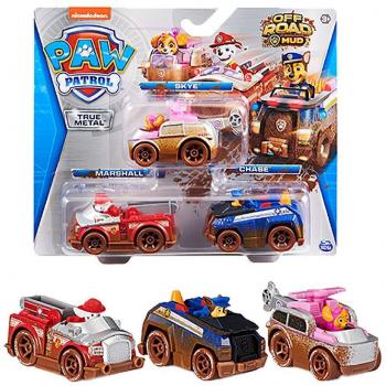 Paw Patrol True Metal Off-Road Mud 3-Pack