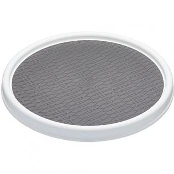 Organizador de Armario Giratorio Blanco/Gris, 30 cm