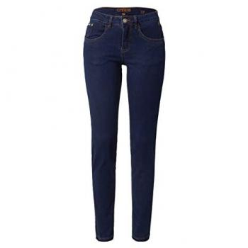 Cream Women's Skinny Fit Jeans, Dark Blue Denim, Midrise Waist, Size W27 L32