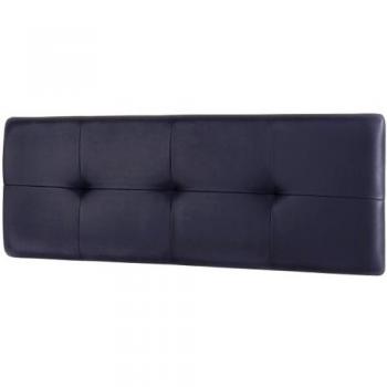 Studio Decor Deva - Cabecero de cama juvenil tapizado en polipiel, 115 x 50 x 3,5 cm, color grafito