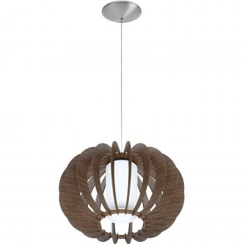 Lámpara Colgante Industrial Stellato 3 Níquel Mate 1 Luz E27 40cm