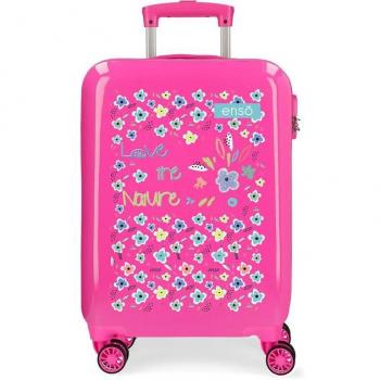 Maleta de cabina Enso Love the Nature - Fucsia