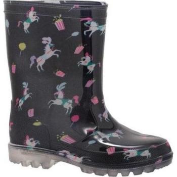 Mountain Warehouse Children's Splash Wellington Boots (Fuchsia/Black/White) - Size UK 12 Kids