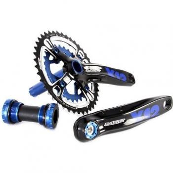MSC Bikes MSC X12. ALS 39-26D - Bielas integradas de Ciclismo, Color Azul/Negro