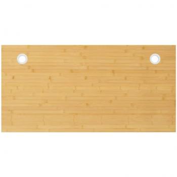Tablero de escritorio de bambú 110x55x2,5 cm Marrón