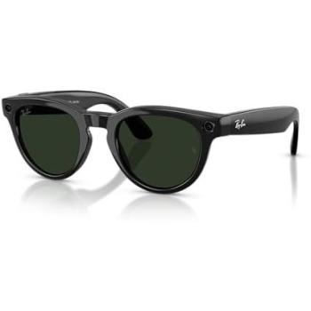 Ray-Ban Meta RW4013 Headliner Gen 2 Unisex Photochromic Sunglasses Shiny Black with Clear Graphite Green Transitions Lenses