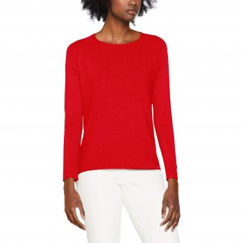 Only Nos Onlmila Lacy L/S Knt Noos, suéter para Mujer, Rojo High Risk Red, L