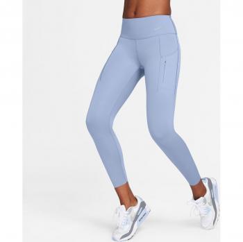 Nike Go Leggings de 7/8 de talle medio y sujeción firme con bolsillos para mujer - Azul (L) y Morado (L)
