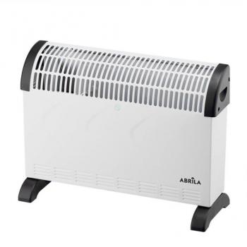 Estufa Convector Eléctrico 2000W Blanco con 3 Potencias, Termostato Regulable, Protección contra Sobrecalentamiento, Asa y Función Turbo - Dimensiones: 39x53x20cm