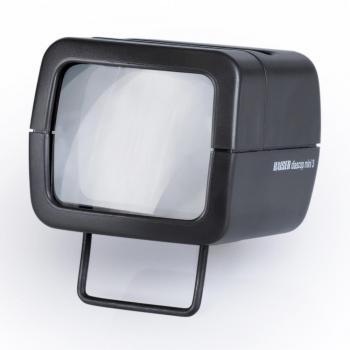 Kaiser Fototechnik KA2010 - Visor de Diapositivas Compacto con Soporte Plegable y Bombilla, Negro