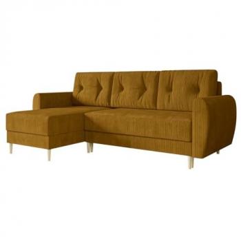 Sofá rinconero Memphis 139 con función de descanso y caja de ropa de cama, 234 x 139 x 95 cm