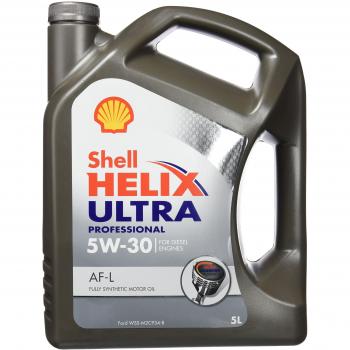 Shell Helix Ultra 5W-30 - Aceite de Motor Totalmente Sintético, 5 L